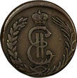 2 Kopecks RUSSIA SIBERIA Catherina II Copper 1779/69 KM  OVERDATE Suzun C#4 (298) Uncertified