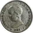 50 Centimos SPAIN Alfonso XIII Silver 1889 MP-M  Mintage-537,000 KM# 690 (14 739) Uncertified