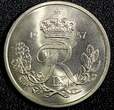 25 Øre Denmark Frederik IX Copper-Nickel 1957  GEM BU COIN KM# 842.2 (23 852) Uncertified