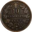 10 Centesimi Italy Vittorio Emanuele II Copper 1862 M  Milano Mint KM# 11.1 (325) Uncertified