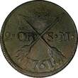 SWEDEN Adolf Frederick Copper 1761 S.M. 2 Ore Mintage:422,000 KM#461 (14 629) Uncertified