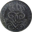 2 Öre Sweden Gustaf V Iron 1950  Last Year Type Unc KM# 811 (21 891) Uncertified
