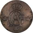 1/2 Skilling Sweden Gustaf IV 1802  Overstruck on 1 Ore 1730-1769 KM# 565(17 114) Uncertified