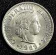10 Rappen Switzerland Copper-Nickel 1969 B  KM# 27 (23 895) Uncertified