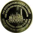 Bronze Germany Nurnberg  Medal 1835 1st Gerrman Locomotive BU 39mm (18 306)