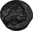Italy  SICILY.GELA AE Tetras, 339-310 BC.3,58 g.AE-13 Gela / Head of Herakles SCARCE Uncertified