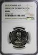 25 Pesos DOMINICAN REPUBLIC 2015  NGC MS62 Gregorio Luperón GEM BU KM# 107 (049)
