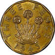 United Kingdom 3 Pence Great Britain George VI Nickel-Brass 1943  WWII Issue KM# 849 (21 426) Uncertified