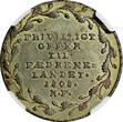 1/6 Rigsdaler Denmark Frederik VI 1808-MF  NGC AU55 Offering Fatherland KM#664(0)