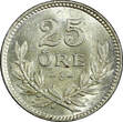25 Öre Sweden Gustaf V Silver 1930 G  aUNC KM# 785 (22 052)