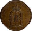 2 Öre SWEDEN Oscar II Bronze 1893  Mintage-557,554 NGC MS64 BN KM# 746 (020)