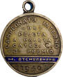 Medal Argentina SILVER Enamel  Award 1940 PADDLE BALL Championship 25 mm (6267)