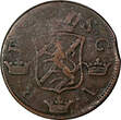 Sweden Fredrik I Copper 1749 2 Ore, S.M.Silvermynt Mintage-313,000 KM#437 (318) Uncertified