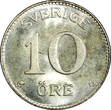10 Öre Sweden Gustaf V (1907-1950) Silver 1941 G  GEM BU KM# 780 (22 082) Uncertified