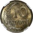 10 Centavos PERU Copper-Nickel 1937  NGC MS64 TOP GRADED BY NGC KM# 214.2 (232)