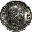 5 Rappen SWITZERLAND Nickel 1937  NGC MS66 GEM BU Toned KM# 26b (035)