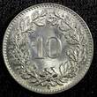 10 Rappen Switzerland Copper-Nickel 1957 B  Better Date GEM BU KM# 27 (23 962) Uncertified