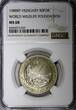 50 Forint HUNGARY 1988 BP  World Wildlife Found. NGC MS68 TOP GRADED KM# 663 (9)