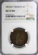 1 Centavo Mexico Copper 1863 SLP  San Luis Potosi NGC AU53 BN SCARCE KM#390.1 (6)