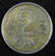 2 Øre Denmark Christian X Iron 1918  WWI Issue 1 YEAR TYPE XF KM# 813.1a (26 892) Uncertified