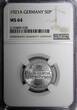 50 Pfennig Germany, Weimar Republic 1921 A  NGC MS64 Berlin Mint KM# 27 (8)