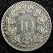 10 Rappen Switzerland Nickel 1933 B  KM# 27b (23 894) Uncertified