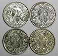 1/2 Franc Switzerland Silver LOT OF 4 COINS 1945-1958  aUNC-UNC KM# 23 (17 046)