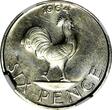 6 Pence Malawi PROOF 1964  NGC PF66 Mintage-10,000 Rooster TOP GRADED KM# 1 (023) PP
