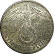 Mark Germany - Third Reich Silver 1938 E 2 Reichs  Hindenburg KM# 93 (22 418) Uncertified