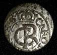 Solidus Livonia Riga CARL XI of Sweden (1660-1697)Silver 1662 Schilling KM#55(6) Uncertified