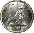 1954 Florin 1954 Australia Silver  Royal Visit of Elizabeth II High Grade KM# 55 (27) Uncertified