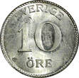 10 Öre Sweden Gustaf V (1907-1950) Silver 1941 G  GEM BU KM# 780 (22 080) Uncertified