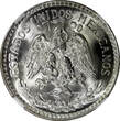 50 Centavos Mexico ESTADOS UNIDOS Silver 1944 M  NGC MS66 GEM BU KM# 447 (048)