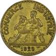 2 Francs France Aluminum-Bronze 1923  French Chamber KM# 877 (21 544) Uncertified