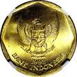 100 Rupiah INDONESIA 1998  Buffalo Racing NGC MS66 GEM BU KM# 53 (40)