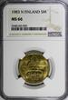 5 Markkaa Finland Aluminium-Bronze 1983 N  NGC MS66 TOP GRADED KM# 57 (050)