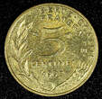 5 Centimes FRANCE Aluminum-Bronze 1998  KM# 933 (22 853) Uncertified