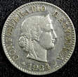 5 Rappen SWITZERLAND Nickel 1934 B  KM# 26b (23 394) Uncertified
