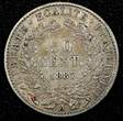 50 Centimes FRANCE Silver 1887 A  Paris Mint Toned KM# 834.1 (25 522) Uncertified