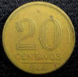20 Centavos BRAZIL Getúlio Dornelles Vargas 1944  WWII Issue KM# 556a (23 066) Uncertified