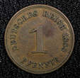 1 Pfennig Germany - Empire Wilhelm I Copper 1888 A  KM# 1 (22 476) Uncertified