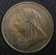 India 1 Penny Great Britain Victoria Bronze 1900  30.8 mm KM# 790 (22 507) Uncertified