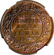 1/4 Anna India-British George V Bronze 1934 (C)  NGC MS65 RB NICE RED KM# 512 (5)