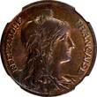5 Centimes France Bronze 1906  NGC MS63 BN KM# 842 (015)