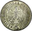 5 Reichsmark Germany-Third Reich Silver 1936 G  Baden-Württemberg Mint KM# 86 (8) Uncertified