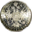1 Florin AUSTRIA Franz Joseph I Silver 1860 A  NGC MS62 NICE TONING KM# 2219 (8)