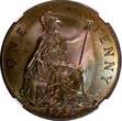 United Kingdom 1 Penny GREAT BRITAIN George V Bronze 1935  NGC MS64 BN NICE TONING KM# 838 (02)