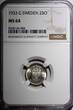 25 Öre Sweden Gustaf V Silver 1933 G  BETTER DATE NGC MS64 BU COIN KM# 785 (004)