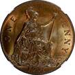 United Kingdom 1 Penny GREAT BRITAIN George V Bronze 1935  NGC MS63 RB NICE TONING KM# 838 (04)