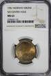 1 Krone Norway Haakon VII Copper-Nickel 1951  NGC MS63 No Center Hole KM#397.1(5)